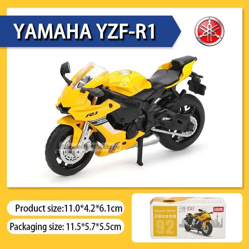 1:18 Kawasaki Ninja H2R Die-Cast Motorcycle Model - Image 33