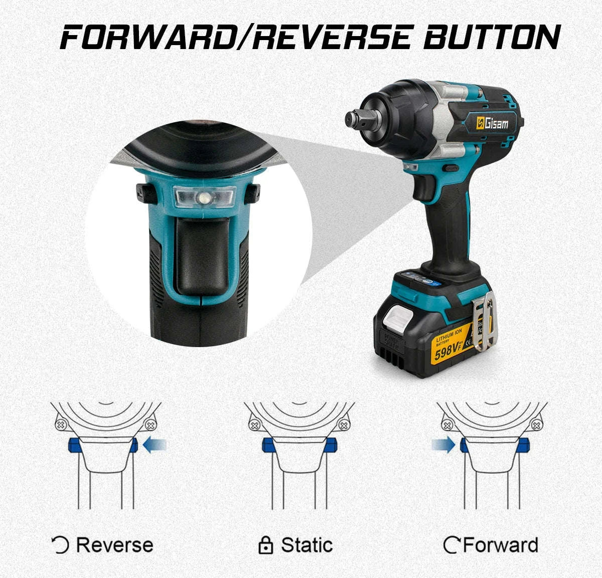 1800N.M Brushless Impact Wrench for 18V Makita Batteries - Image 14
