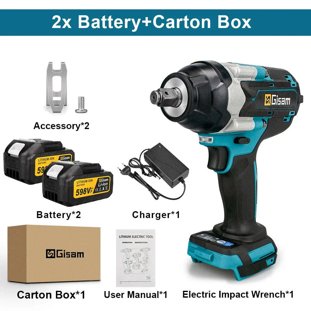1800N.M Brushless Impact Wrench for 18V Makita Batteries - Image 23