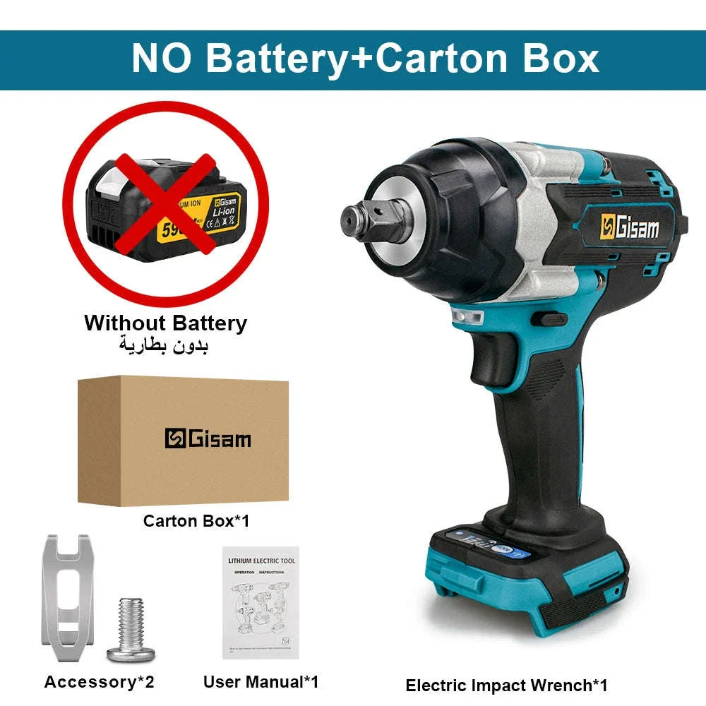 1800N.M Brushless Impact Wrench for 18V Makita Batteries - Image 24