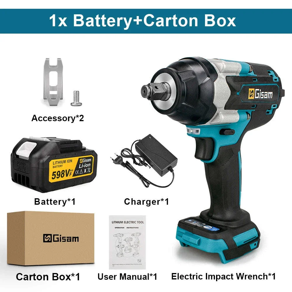 1800N.M Brushless Impact Wrench for 18V Makita Batteries - Image 25