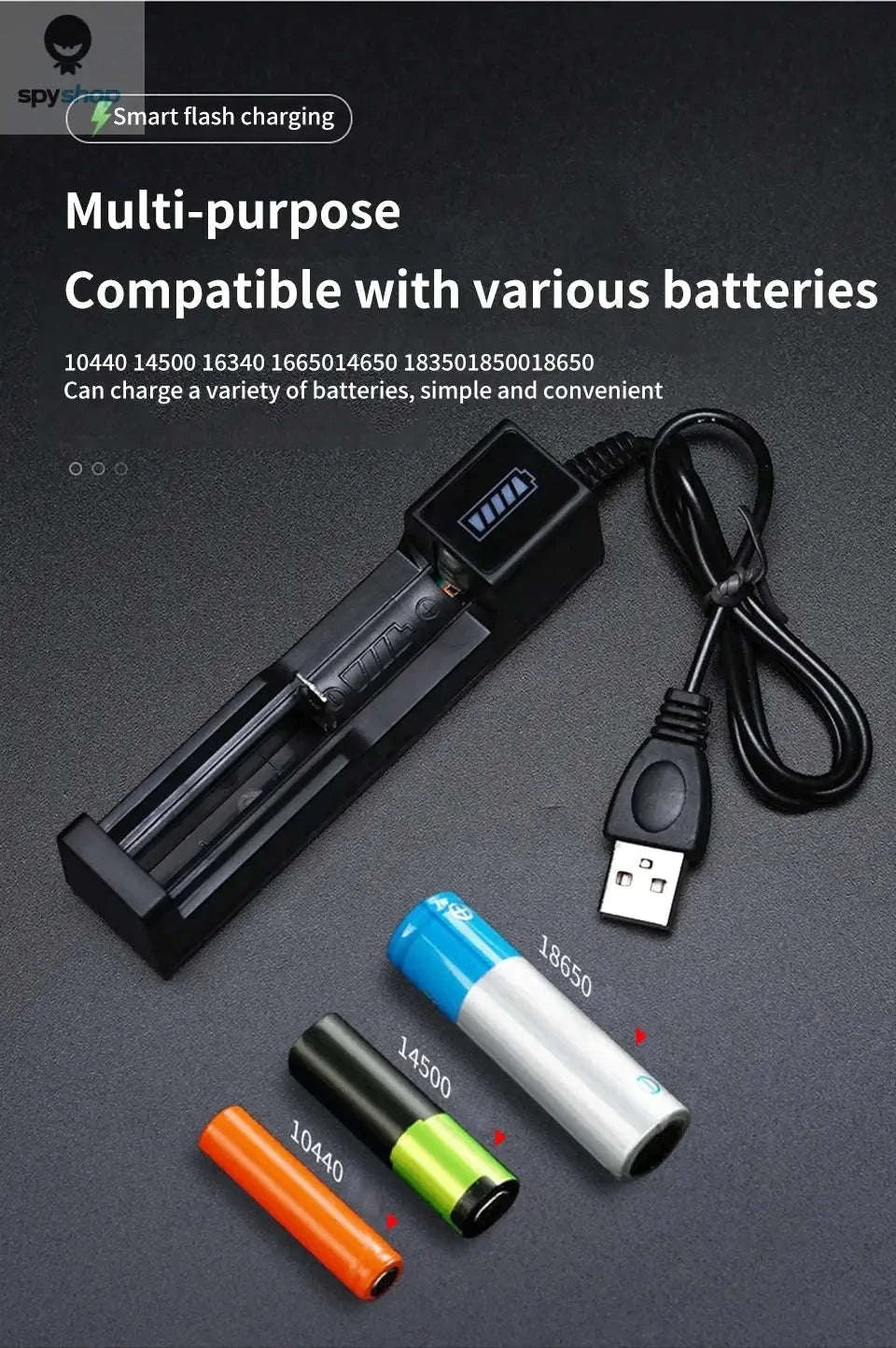 Multi-Slot USB 18650 Battery Charger for Lithium Cells - Image 10