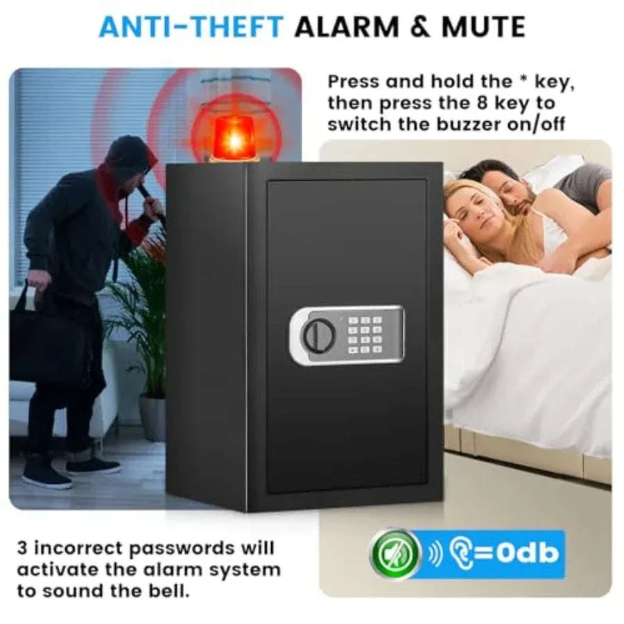 Fireproof Waterproof Document Safe with Digital Keypad, 19.7" Tall - Image 5