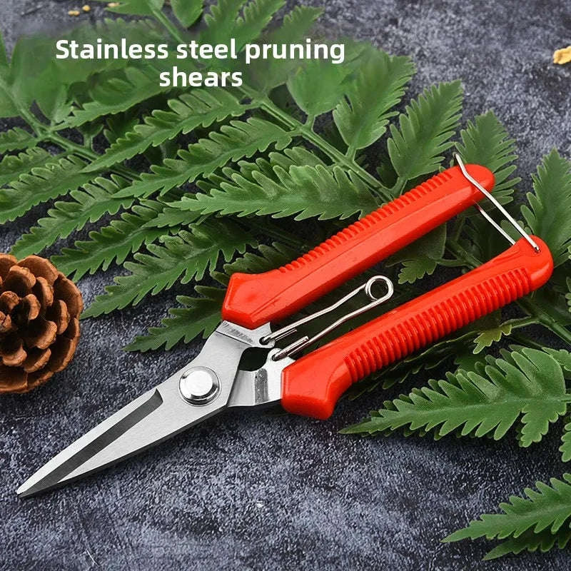 190mm Straight Head Pruning Shears for Precise Bonsai Trimming - Image 2