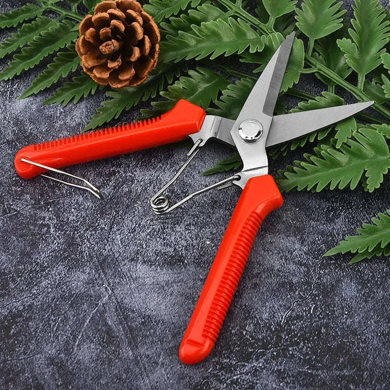 190mm Straight Head Pruning Shears for Precise Bonsai Trimming - Image 3