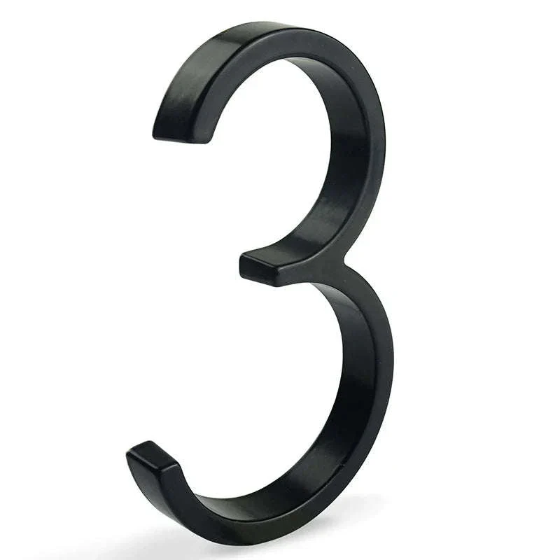 Floating House Number Sign with Modern 3D Wall Mount Design - Image 7