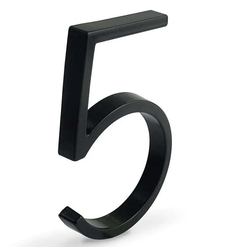 Floating House Number Sign with Modern 3D Wall Mount Design - Image 8