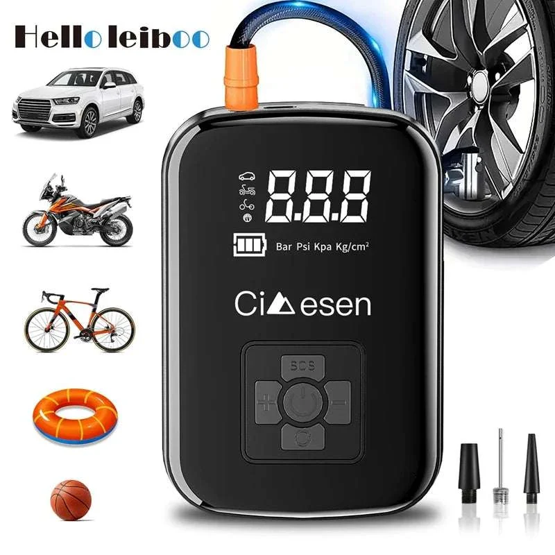 150PSI Wireless Tire Inflator Portable Air Pump for Car & Bike