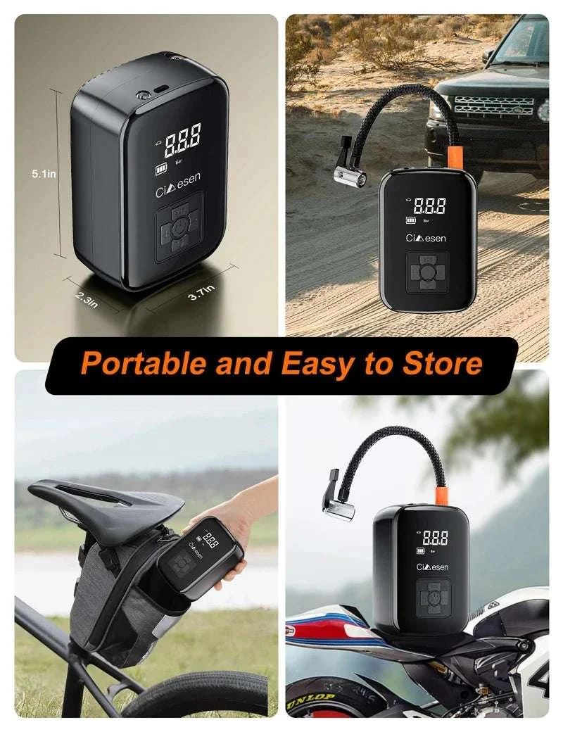 150PSI Wireless Tire Inflator Portable Air Pump for Car & Bike - Image 13