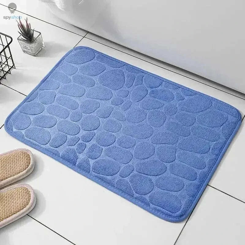 Memory Foam Embossed Velvet Floor Mat for Soft Home Comfort - Image 11