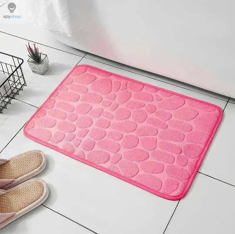 Memory Foam Embossed Velvet Floor Mat for Soft Home Comfort - Image 13