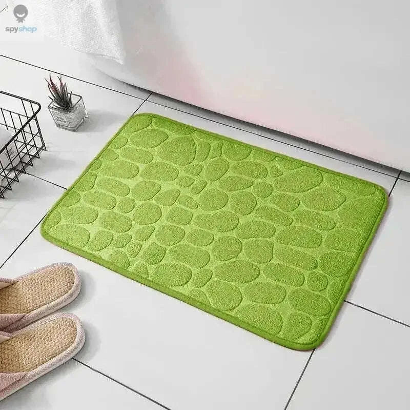 Memory Foam Embossed Velvet Floor Mat for Soft Home Comfort - Image 14