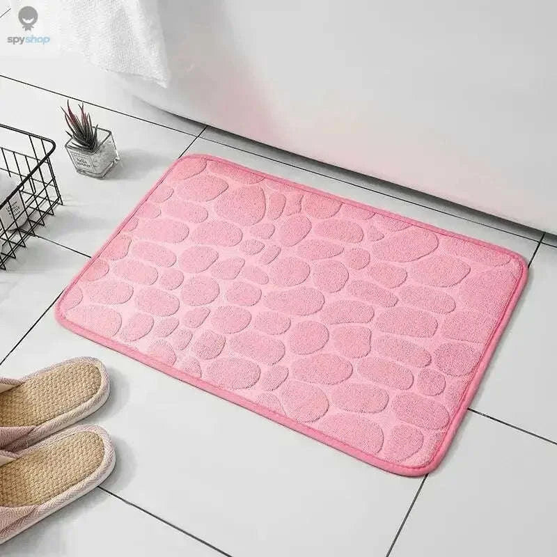 Memory Foam Embossed Velvet Floor Mat for Soft Home Comfort - Image 15