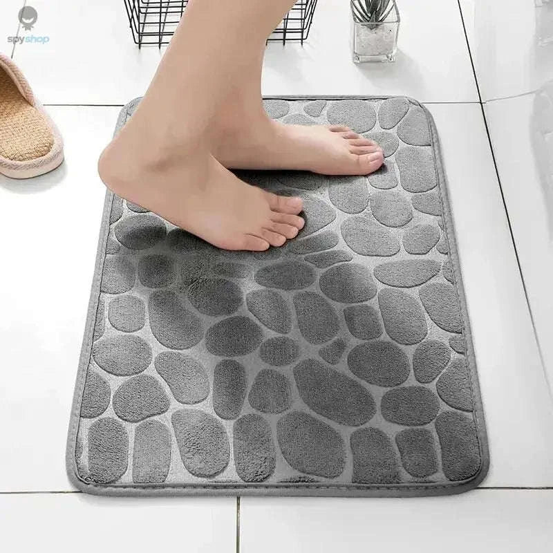 Memory Foam Embossed Velvet Floor Mat for Soft Home Comfort - Image 7