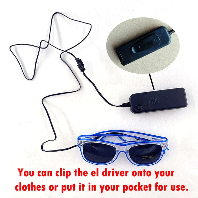 Light Up LED Glow Sunglasses for Parties and Raves - Image 6