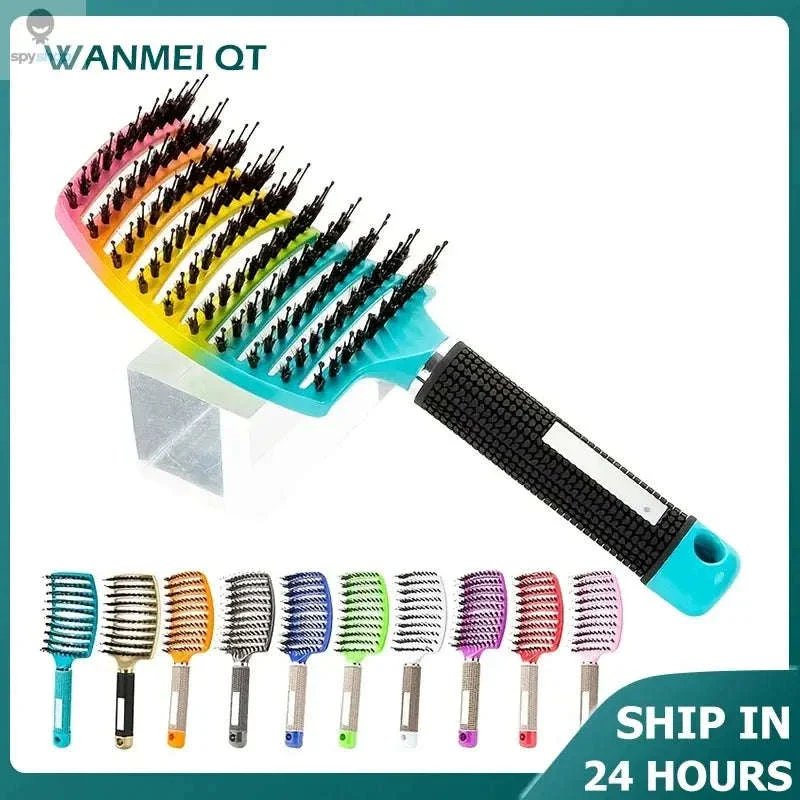 Scalp Massage Hair Brush for Gentle Detangling and Shine - Image 2