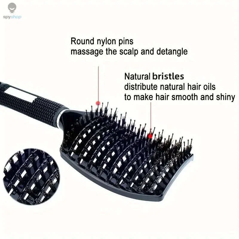 Scalp Massage Hair Brush for Gentle Detangling and Shine - Image 3
