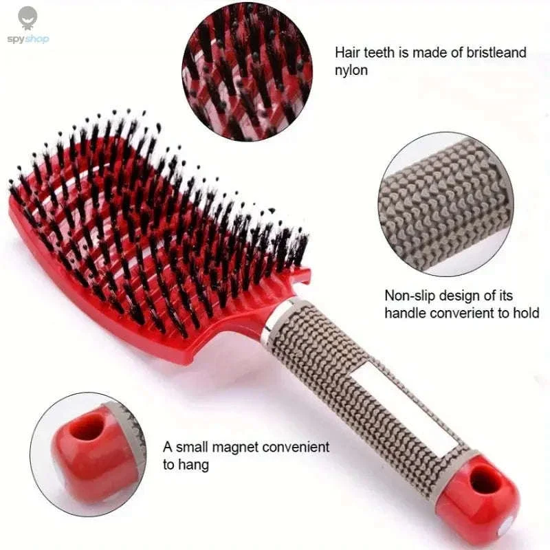 Scalp Massage Hair Brush for Gentle Detangling and Shine - Image 8