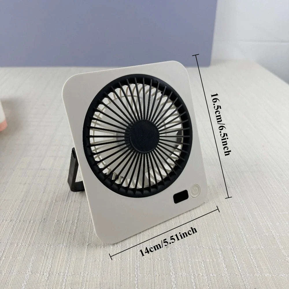Rechargeable USB Mini Desktop Fan with 5-Speed Cooling - Image 3