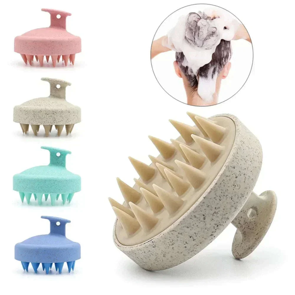 Silicone Shampoo Brush Scalp Massager for Gentle Daily Washes - Image 4