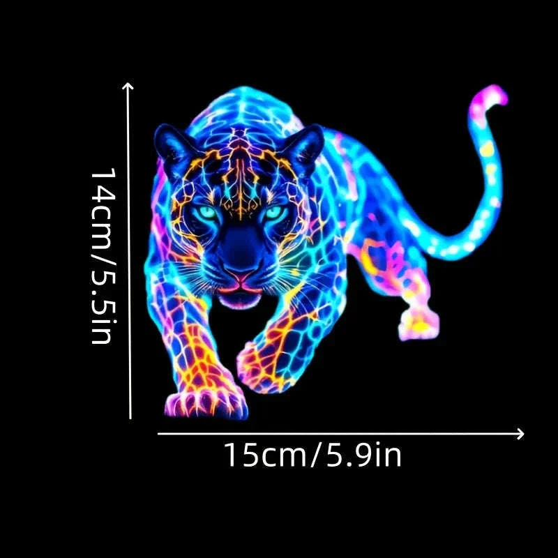 Neon Leopard Motorcycle Sticker for Bold Custom Style - Image 6