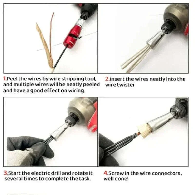 Electrician Wire Twisting Tool for Power Drills - Image 4