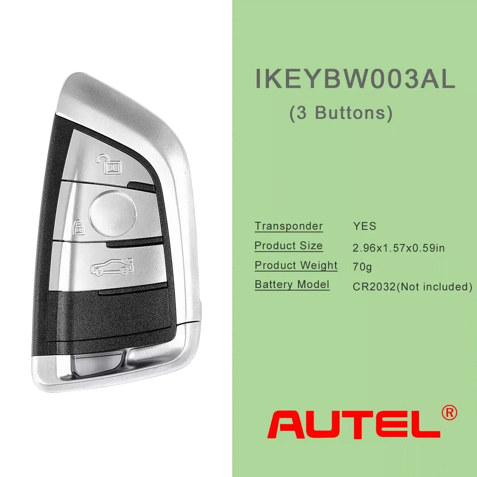 Autel Razor IKEYBW003AL 3-Button Smart Key for BMW - Image 3