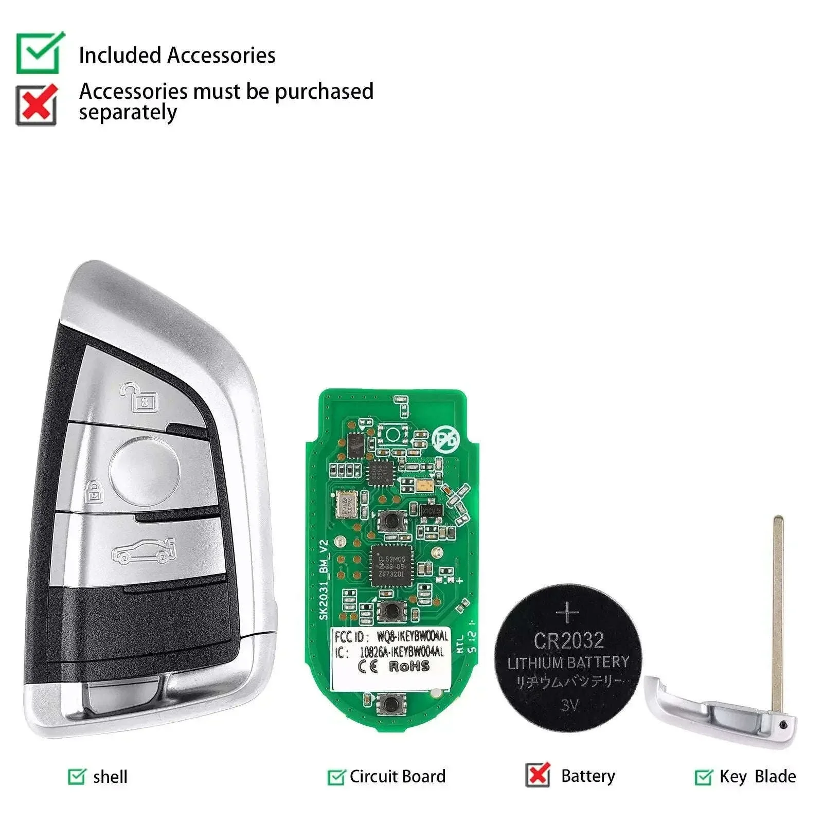 Autel Razor IKEYBW003AL 3-Button Smart Key for BMW - Image 4