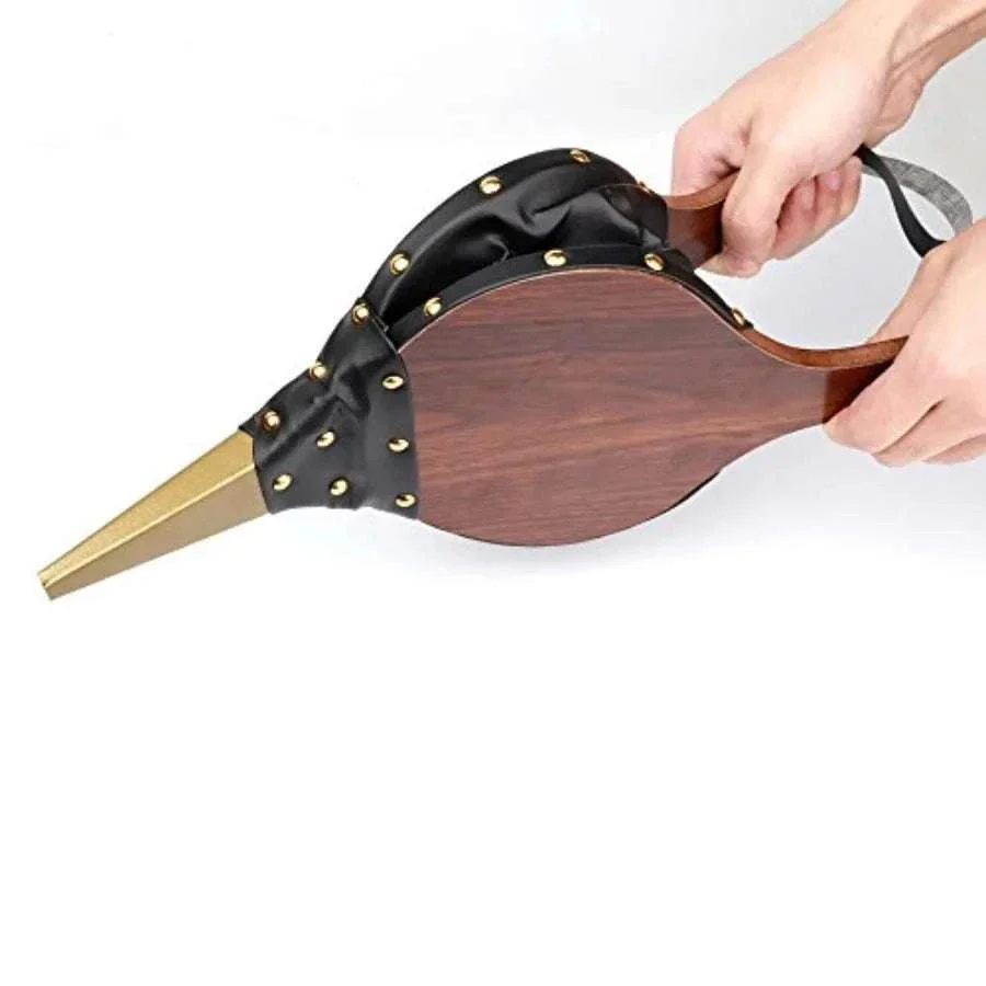 Wood Fireplace Bellows 15" Hand Air Blower for Fire Starting - Image 4