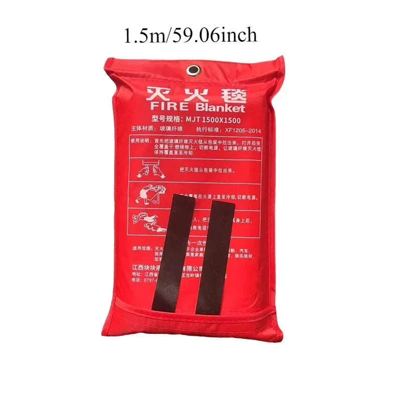 Emergency Fire Blanket 1m x 1m for Home and Kitchen Safety - Image 6