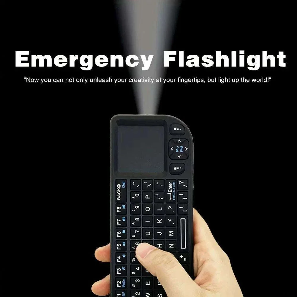 2.4G Wireless Keyboard with Backlight, Touchpad, and Flashlight - Image 7