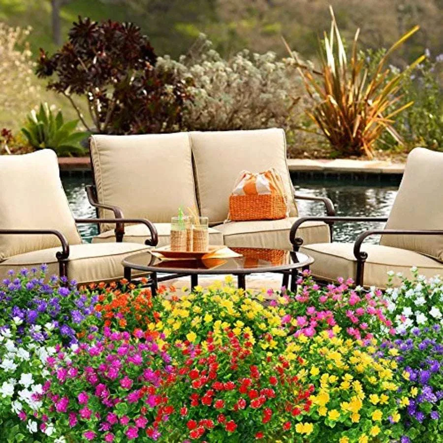 UV Resistant Artificial Boxwood Flowers – 2 Bundle Outdoor Decor - Image 13