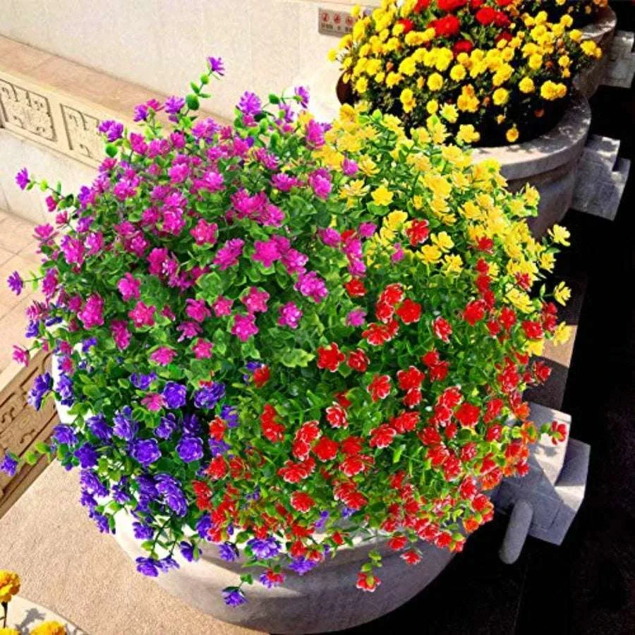 UV Resistant Artificial Boxwood Flowers – 2 Bundle Outdoor Decor - Image 3