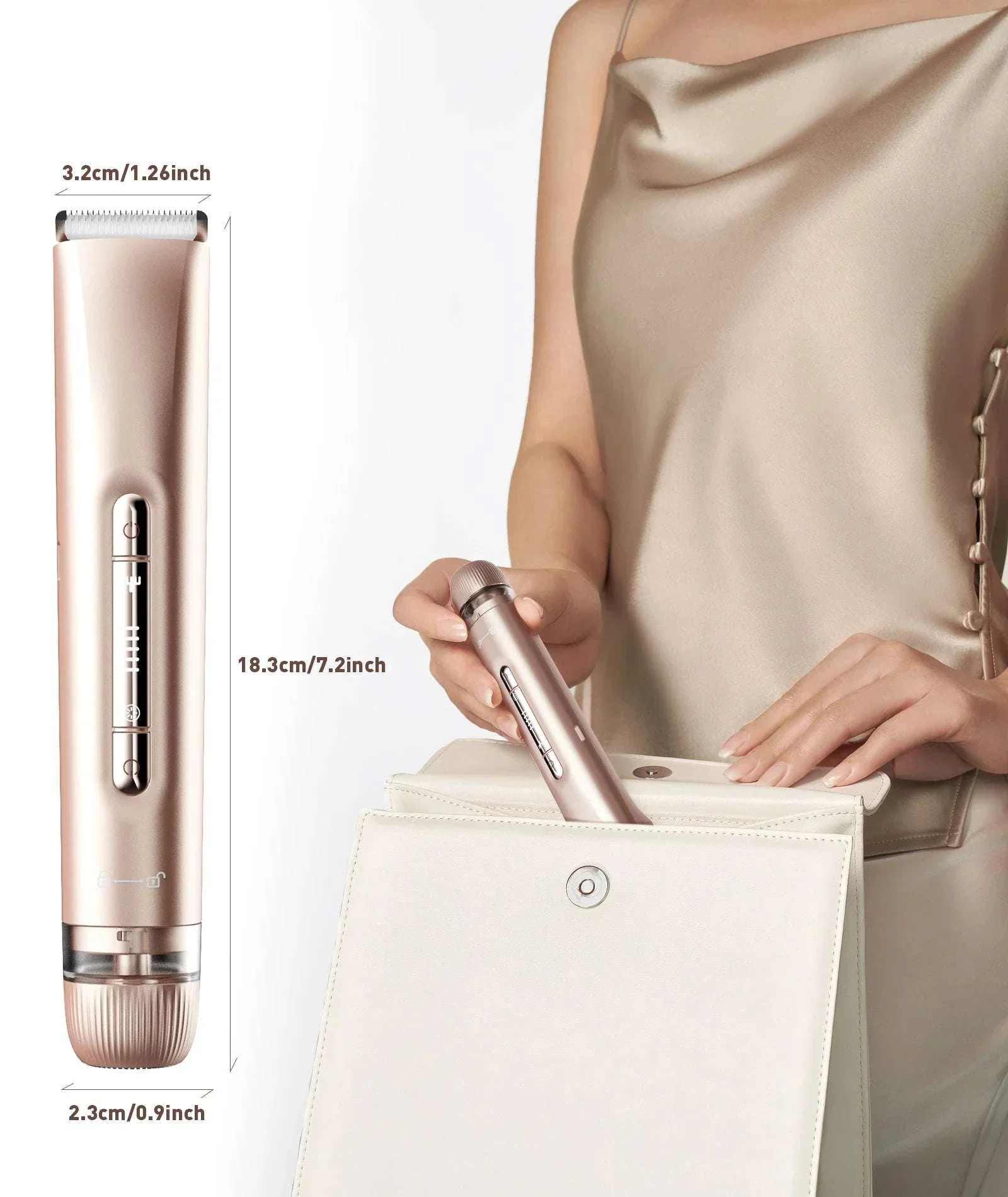 2-in-1 Bikini Trimmer for Women Dual Head Electric Shaver Wet & Dry - Image 4
