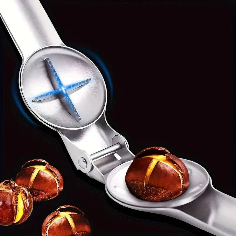 2-in-1 Chestnut Opener Machine and Walnut Cracker Tool