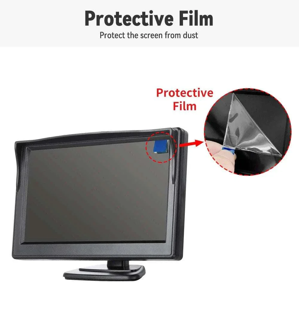 Car Rear View Camera Kit with Monitor & Night Vision (4.3-7") - Image 13
