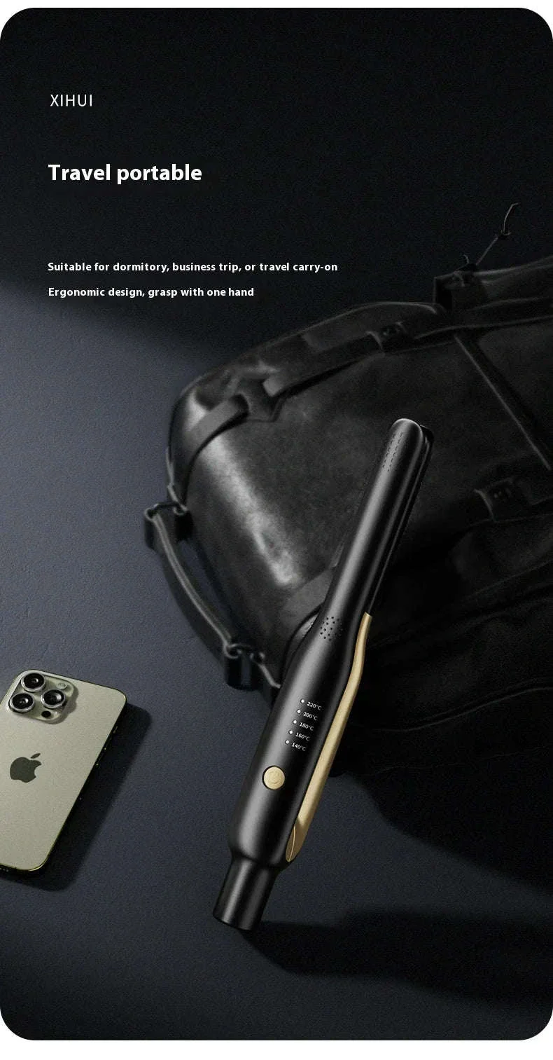 2-in-1 Mini Hair Straightener & Curler for Travel Styling - Image 18