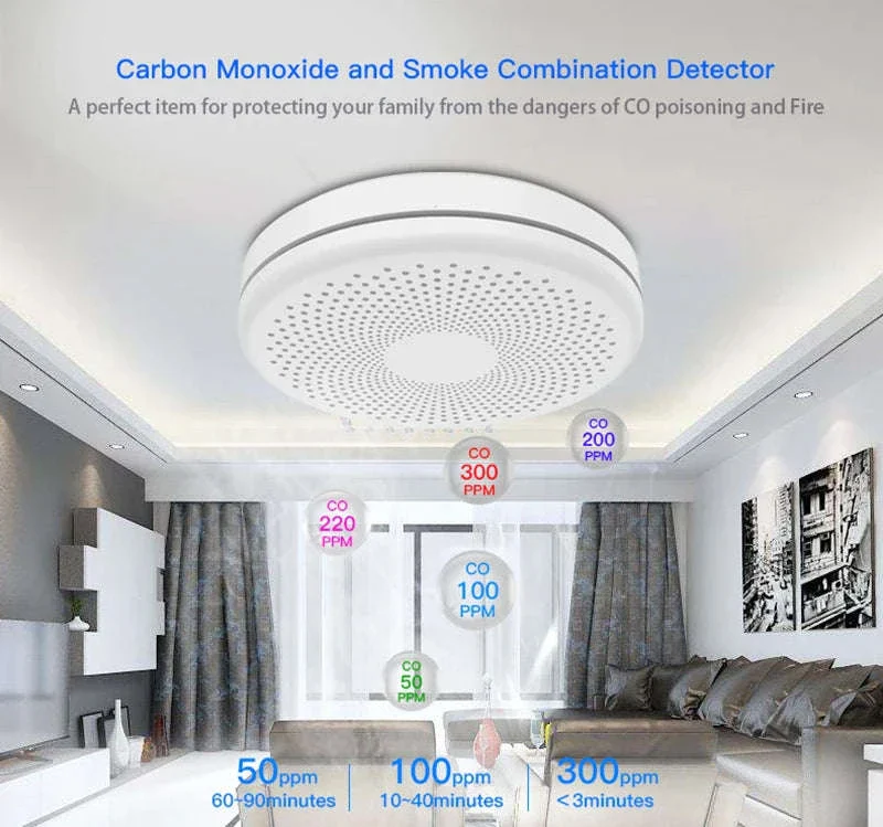 2-in-1 WiFi Smart Smoke and Carbon Monoxide Detector Alarm - Image 16