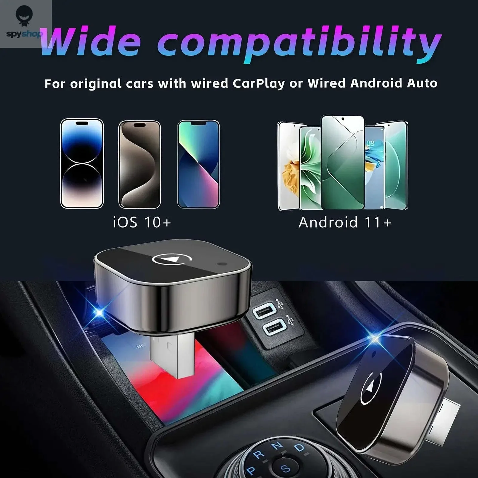 2-in-1 Wireless CarPlay Adapter for Plug-and-Play Driving - Image 11
