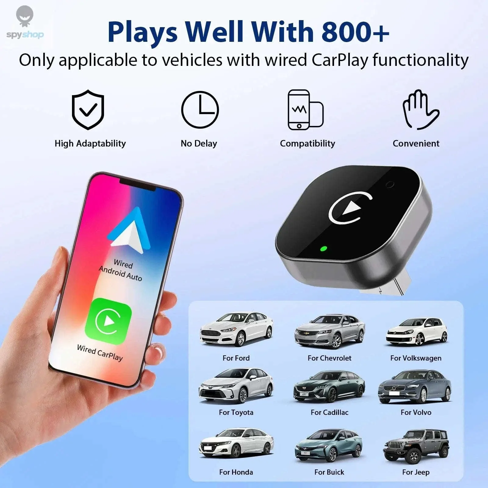 2-in-1 Wireless CarPlay Adapter for Plug-and-Play Driving - Image 4