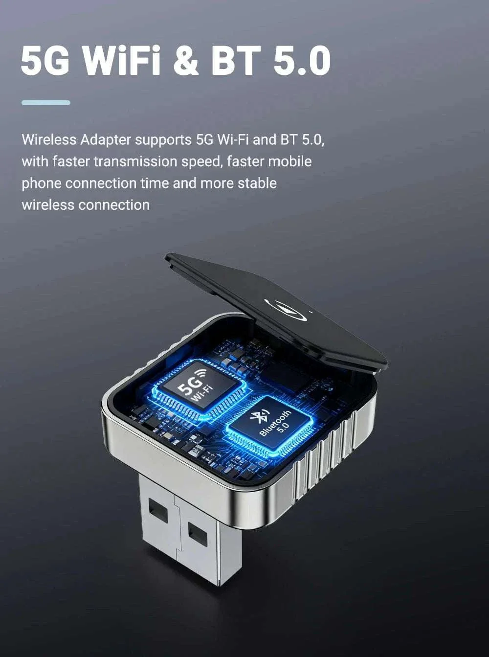 2-in-1 Wireless CarPlay and Android Auto Adapter - Image 10