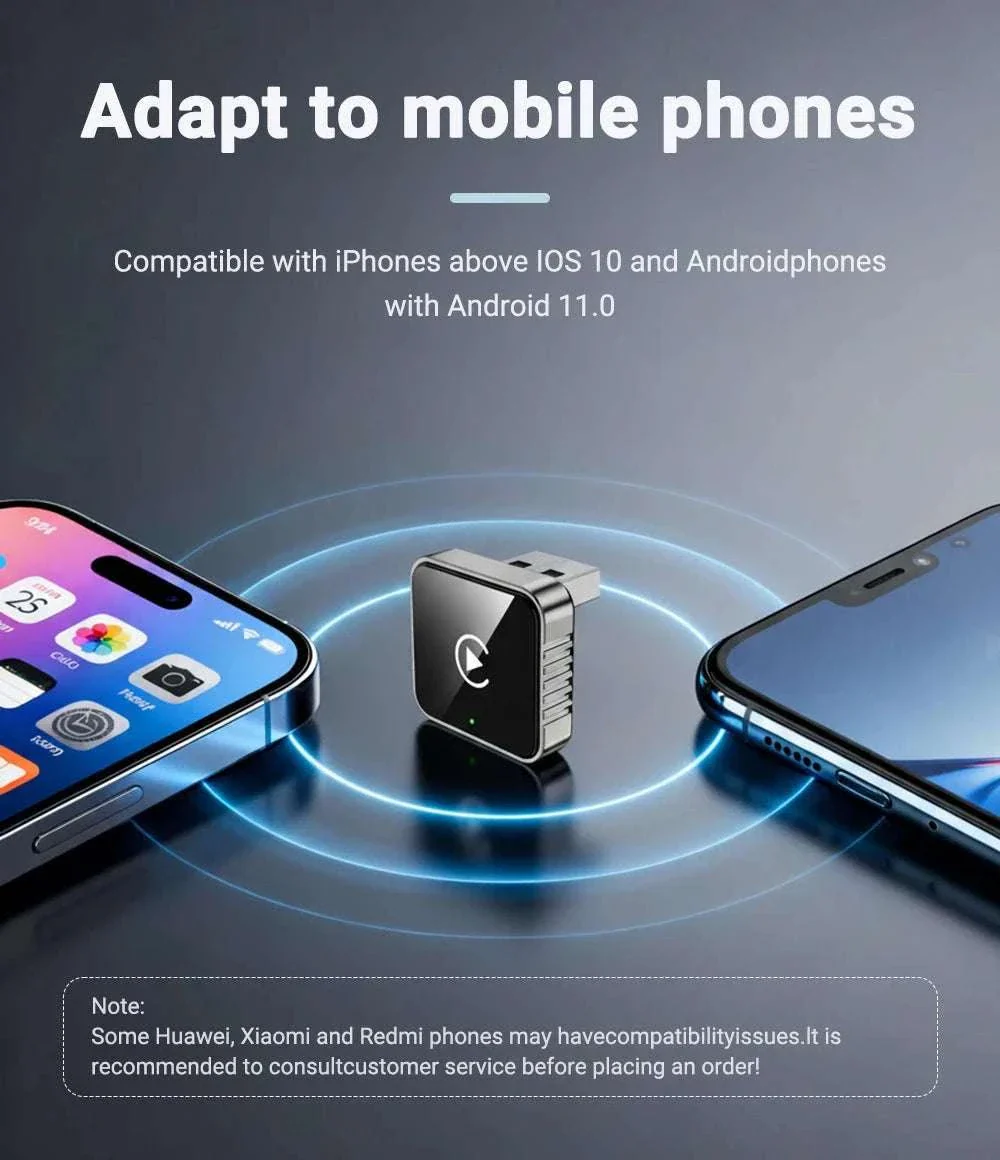 2-in-1 Wireless CarPlay and Android Auto Adapter - Image 14
