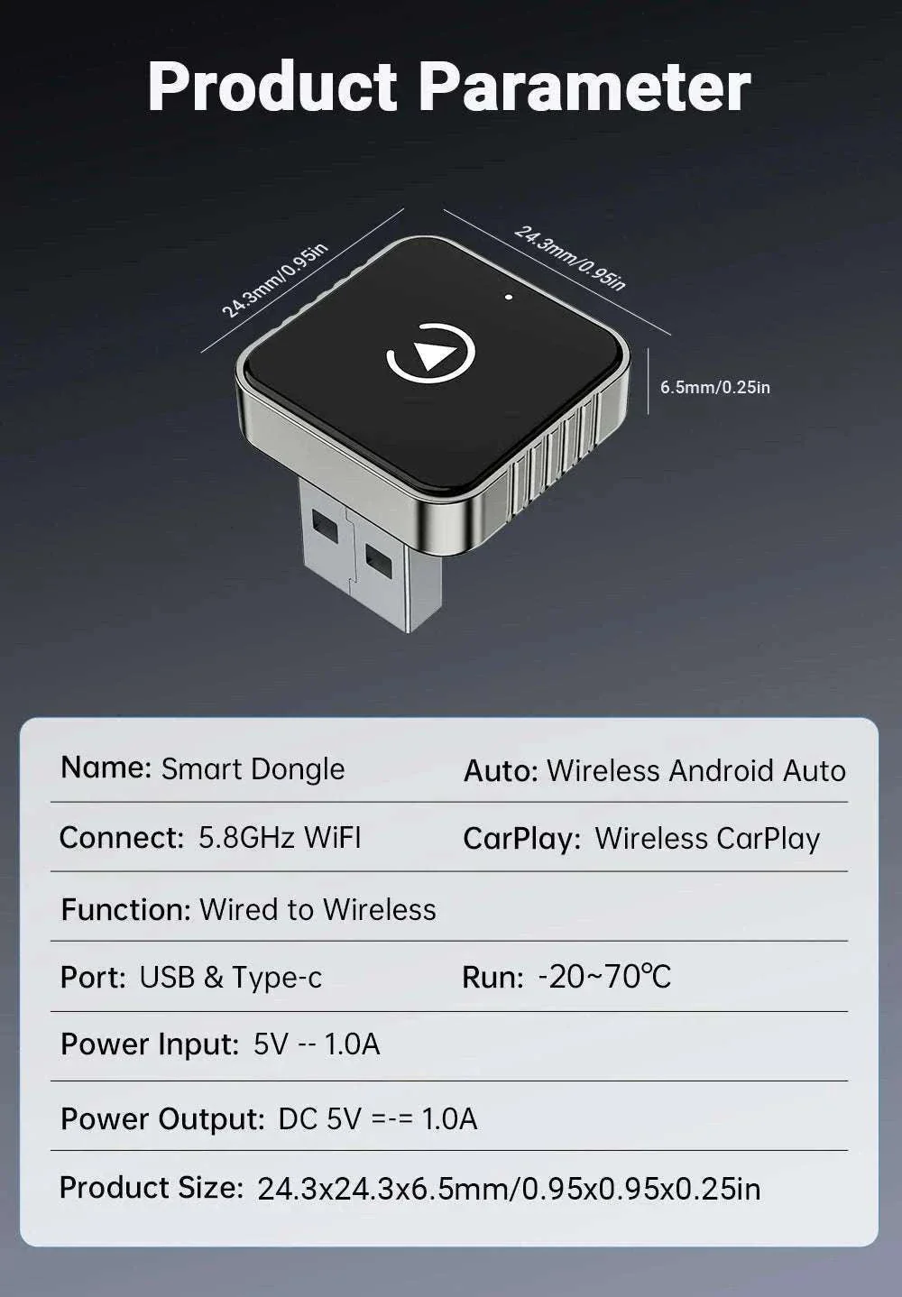 2-in-1 Wireless CarPlay and Android Auto Adapter - Image 19