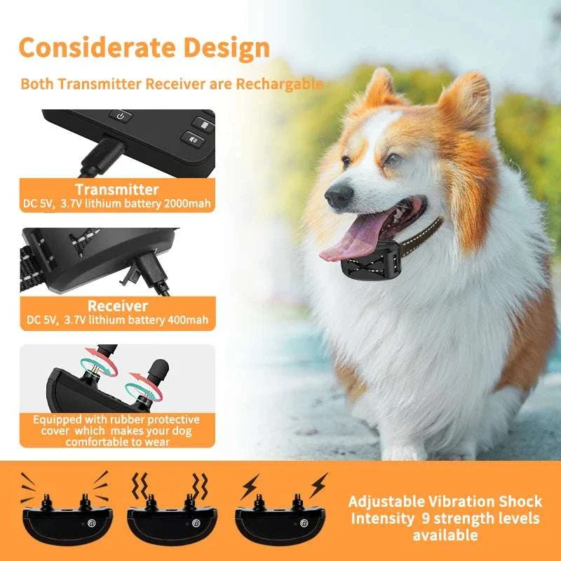 2-in-1 Wireless Dog Fence & Training Collar with Remote Control - Image 13