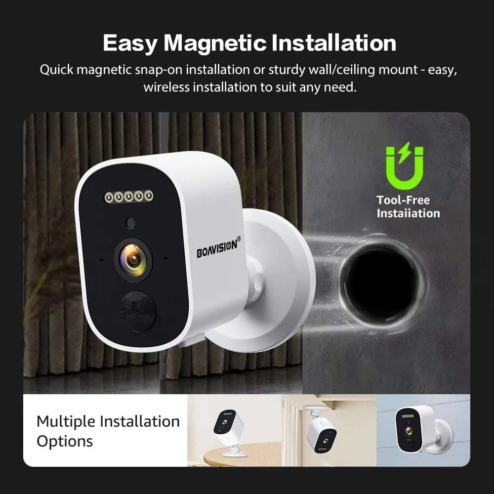 2K 3MP Wireless Solar Security Camera with Battery and Night Vision - Image 8