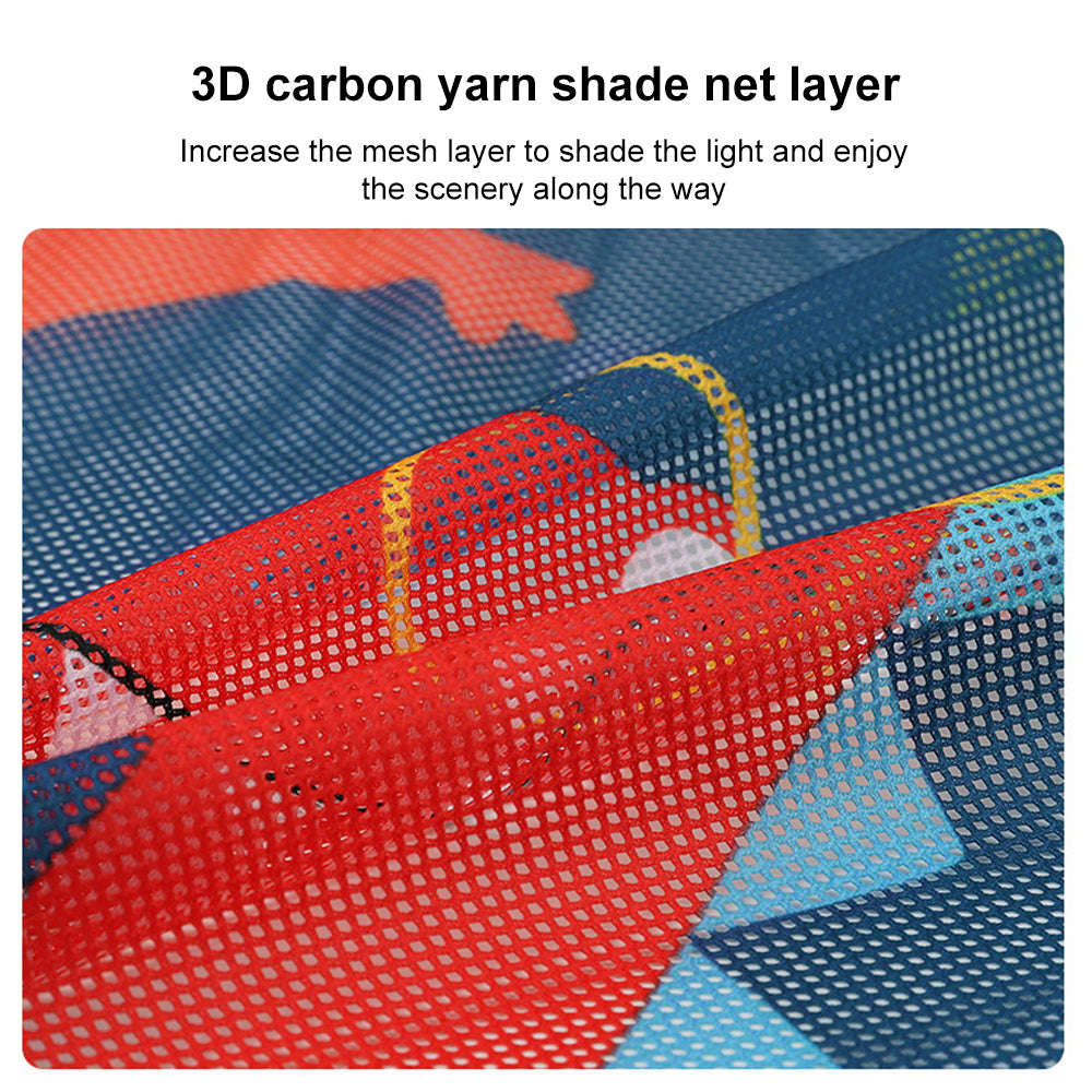 2-Layer Telescopic Car Window Shade with Magnetic Mesh Net - Image 12