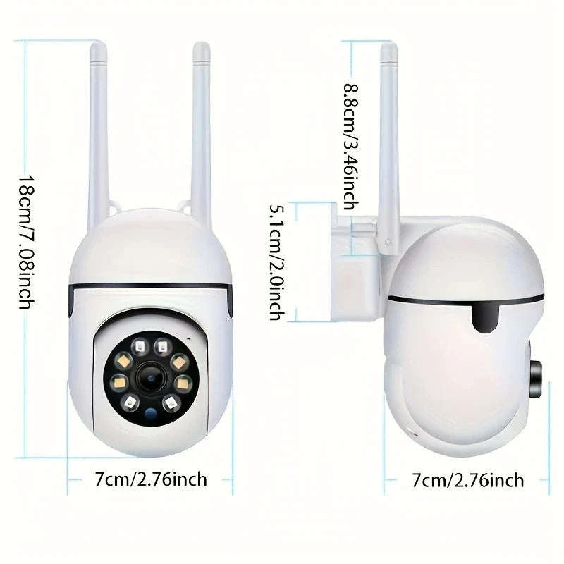2-Pack 1080P WiFi Security Cameras with Night Vision & Audio - Image 6