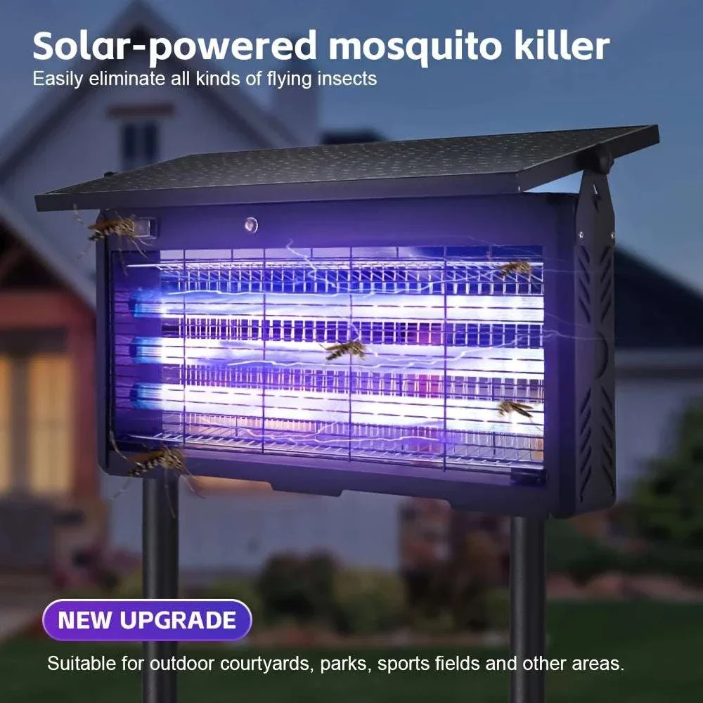 Solar Mosquito Repellent Lamp for Outdoor Spaces – Insect Control Light