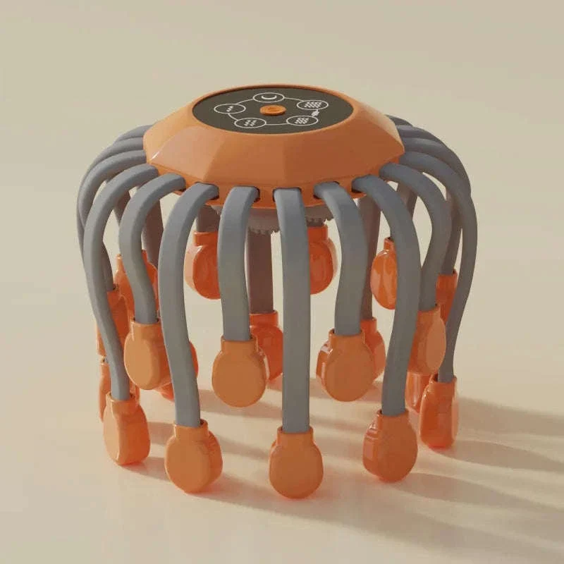 20-Head Orange Scalp Massager with Red Light Therapy - Image 19