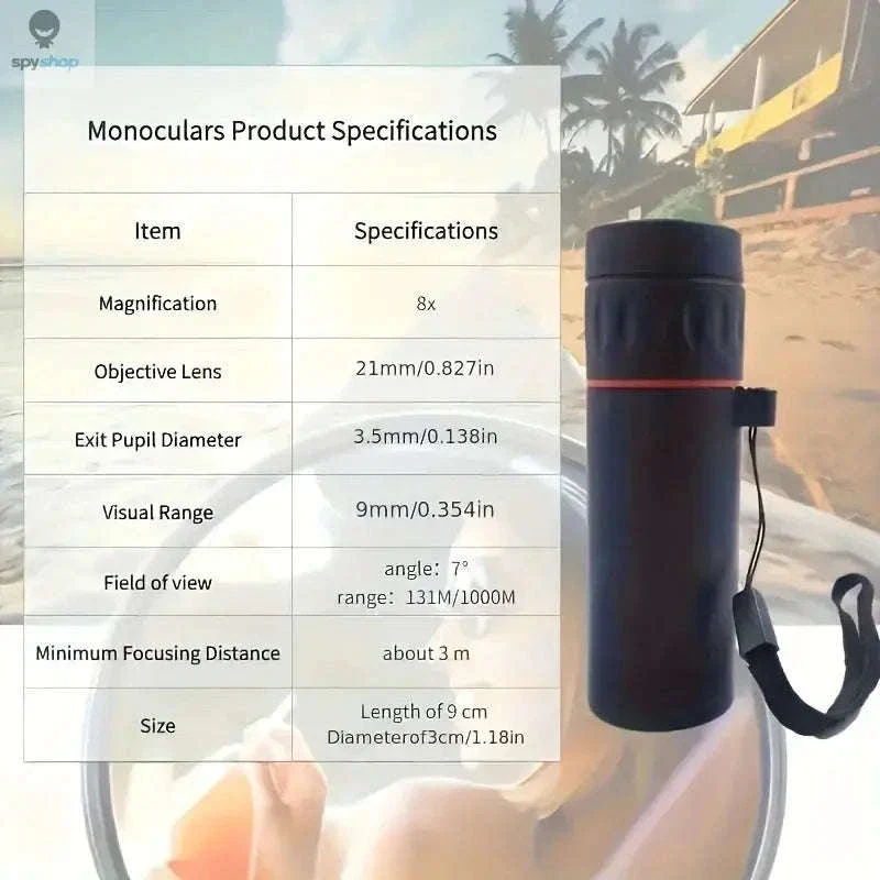 HD Monocular Telescope for Travel and Outdoor Viewing - Image 8